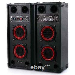 Active Passive Speaker PA DJ System Pair 6.5 Monitor Disco Live MP3 USB SD 600W