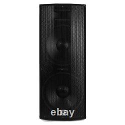 Active Powered PA Speakers (Pair) with Bluetooth Dual 12 DJ Sound System 1200w