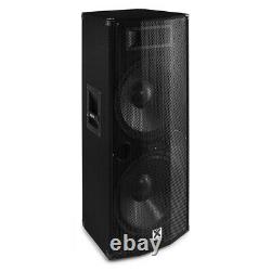 Active Powered PA Speakers (Pair) with Bluetooth Dual 15 DJ Sound System 1600w