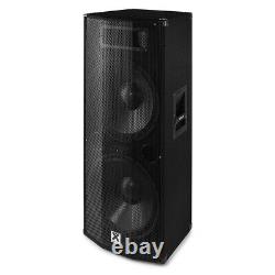 Active Powered PA Speakers (Pair) with Bluetooth Dual 15 DJ Sound System 1600w
