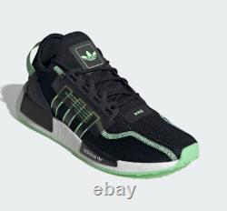 Adidas NMD R1 V2 Black Neon Green Mint GW4709 8 / 9.5 Sneaker NMD V1 R1 V2 V3 R2