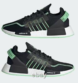 Adidas NMD R1 V2 Black Neon Green Mint GW4709 8 / 9.5 Sneaker NMD V1 R1 V2 V3 R2