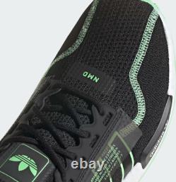 Adidas NMD R1 V2 Black Neon Green Mint GW4709 8 / 9.5 Sneaker NMD V1 R1 V2 V3 R2