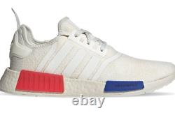 Adidas NMD R1 White Red Blue Rare HQ4451 8 9.5 Sneakers Shoes NMD V1 R1 V2 V3 R2