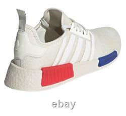 Adidas NMD R1 White Red Blue Rare HQ4451 8 9.5 Sneakers Shoes NMD V1 R1 V2 V3 R2