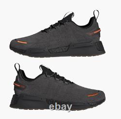 Adidas NMD V3 Grey Black Gum Orange GY4146 8 / 9.5 Sneakers NMD V1 R1 V2 V3 R2