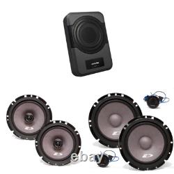 Alpine Powered Subwoofer & 6.5 Component Speakers, 6.5 Coax Audio Upgrade