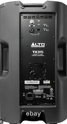 Alto 1400 Watts Powered 15 PA System Mobile Disco DJ Loudspeaker Pair TX3