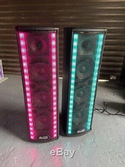 Alto Spectrum PA Bluetooth PA Speaker DJ BAND Active 200w Powered LED Light PAIR