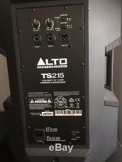 Alto TS215 15 Powered Active 1100w DJ PA Speaker 2 Channel Mixer (Pair)