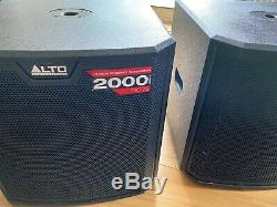 Alto TS312S 12 pair of Subwoofers 2000W Active Powered DJ Mobile Disco Live PA