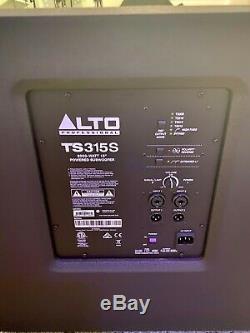 Alto TS315S 2000 Watt Powered 15 Subwoofer Pair + Covers
