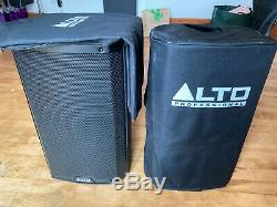 Alto ts212 powered speakers (pair) excellent condition with stands & covers