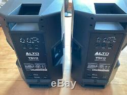 Alto ts212 powered speakers (pair) excellent condition with stands & covers