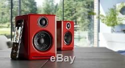 Audioengine A2+ Wireless Bluetooth Powered Active Speakers (PAIR) Gloss Red- NEW