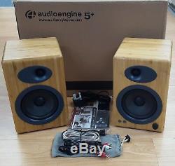 Audioengine A5+ Premium Active Powered Speakers (Pair) BAMBOO OPEN-BOX#