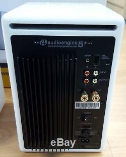 Audioengine A5+ Premium Active Powered Speakers (Pair) Gloss White OPEN-BOX#