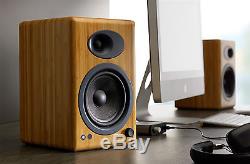 Audioengine A5+ Premium Powered Active Speakers (PAIR) Bamboo NEW