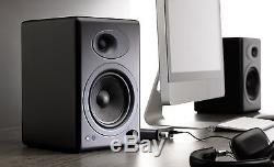 Audioengine A5+ Premium Powered Active Speakers (PAIR) Satin Black NEW