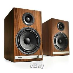 Audioengine HD6 Wireless Active Powered Stereo Speakers (Pair) Bluetooth Walnut