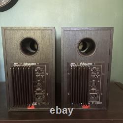 BM5A Dynaudio Monitors, sold as a pair, plus power cables, good quality