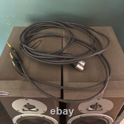 BM5A Dynaudio Monitors, sold as a pair, plus power cables, good quality