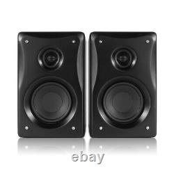 BX40 Active Powered Studio Monitor Speakers 4 Multimedia DJ (Pair) & Stands