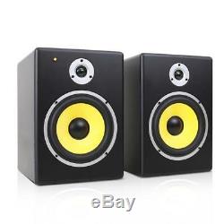 B-Stock 240W 8 DJ ACTIVE MONITORS PAIR STUDIO REFERENCE SPEAKERS 2-WAY SOUND