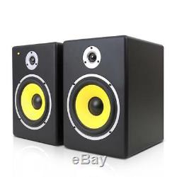 B-Stock 240W 8 DJ ACTIVE MONITORS PAIR STUDIO REFERENCE SPEAKERS 2-WAY SOUND