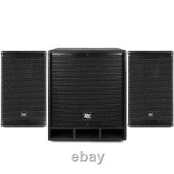 B-Stock PD1800 Active PA Speaker System 18 Subwoofer and Pair of 10 Tops