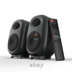 Bookshelf Speakers 2 Way 3 50W Active Powered Monitor Pair Bluetooth & Remote