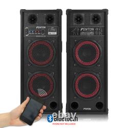CHOICE Pair Powered Bluetooth USB Karaoke Party Speakers Dual 6.5-10 600W-1200W