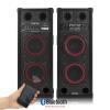 CHOICE Pair Powered Bluetooth USB Karaoke Party Speakers Dual 6.5-10 600W-1200W
