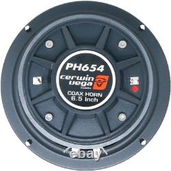 Cerwin Vega PH654 6.5 600W 2-Way Pro Full-Range Coax Horn Speakers Black (Pair)