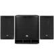 Church PA System, Active 18 Subwoofer with Pair of 10 Speaker Setup, PD1800