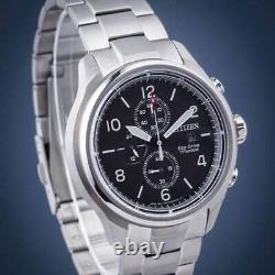 Citizen CA0810-88E Men's Eco-Drive Chronograph, Black Dial, Super Titanium Brace