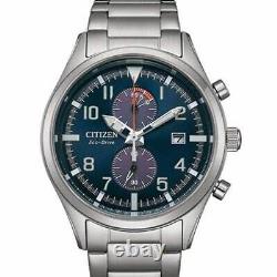 Citizen CA7028-81L Men's Eco-Drive Chronograph, Blue Dial, Stainless Steel Brace