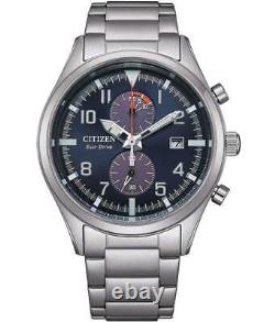 Citizen CA7028-81L Men's Eco-Drive Chronograph, Blue Dial, Stainless Steel Brace