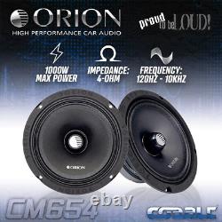Cobalt CM654 6.5 Mid-Range Bullet Speakers, 1000W Max Power, Pair