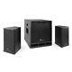 DJ PA System, Active 15 Subwoofer with Pair of 8 Speaker Package, PD1500