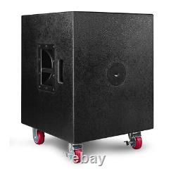 DJ PA System, Active 15 Subwoofer with Pair of 8 Speaker Package, PD1500