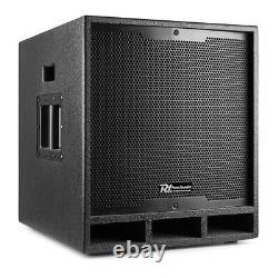 DJ PA System, Active 15 Subwoofer with Pair of 8 Speaker Package, PD1500