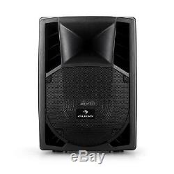 DJ Speakers PA Active Monitor Pair 2x ABS Housing Powered 12 Inch 2-Way 1100W