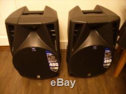 Db technologies opera 512dx powered speakers pair with citronic speaker bags