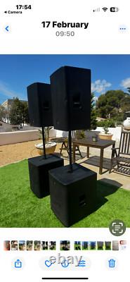 EV Electro-Voice ELX 115p Active Powered Speakers 15 x2 (Pair) With Covers