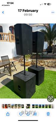 EV Electro-Voice ELX 115p Active Powered Speakers 15 x2 (Pair) With Covers