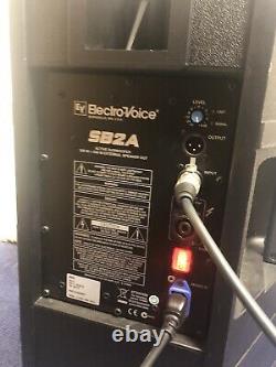 Ev Pair one sb2a powered connected to sx300 with stand, case wires etc