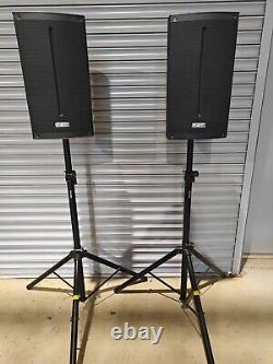 FBT Xlite 110A Self-powered speakers (Pair) with stands and bags