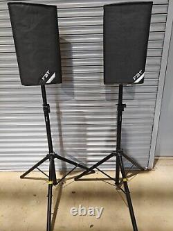 FBT Xlite 110A Self-powered speakers (Pair) with stands and bags