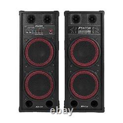 Fenton Pair of 10 inch Powered Bluetooth Speakers with SD USB MP3 File Reader Mi